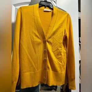 Tory Burch merino wool Simone cardigan sweater.